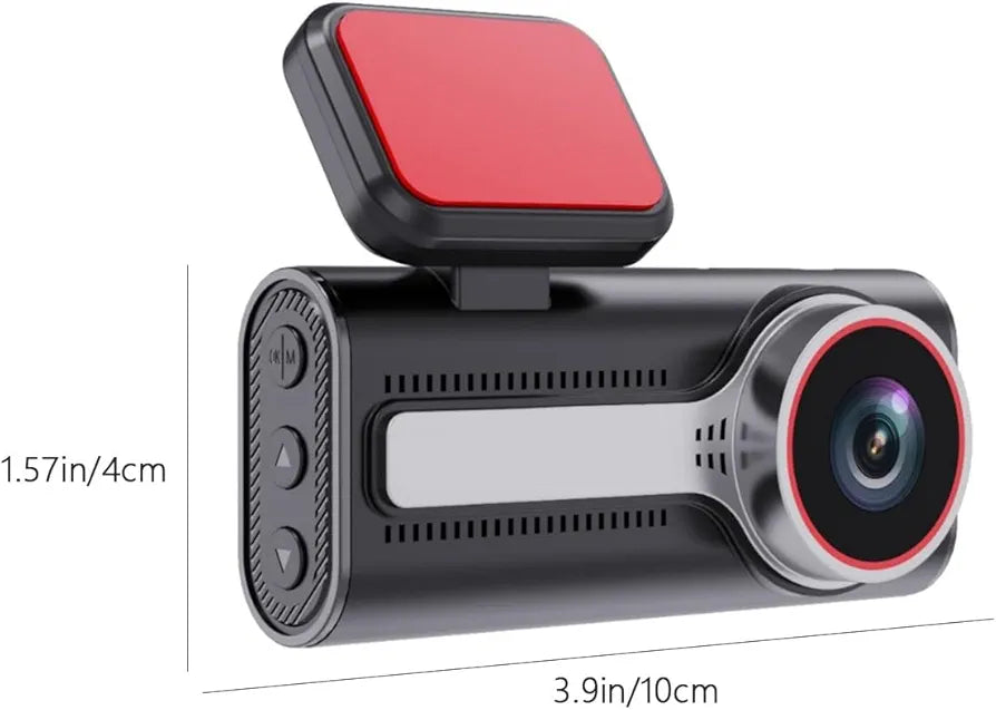 TriView 3-Cam Car Recorder | 1080P HD | Night Vision | WiFi | Ultra-Wide Angle