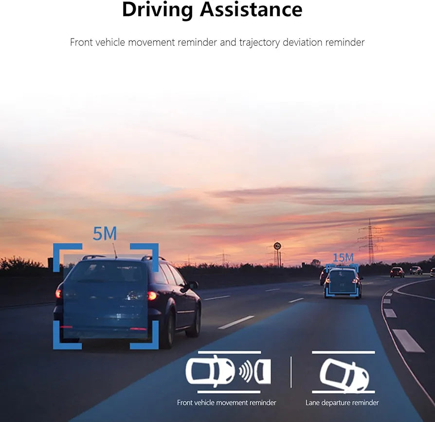 TriView 3-Cam Car Recorder | 1080P HD | Night Vision | WiFi | Ultra-Wide Angle