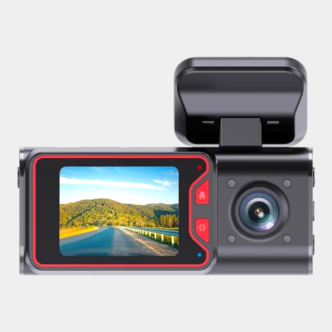 TriView 3-Cam Car Recorder | 1080P HD | Night Vision | WiFi | Ultra-Wide Angle