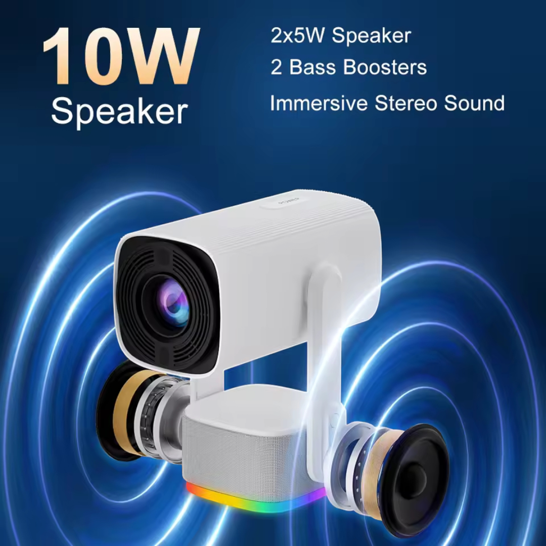 Portable Projector 4K 1080P Smart Video Home Theater