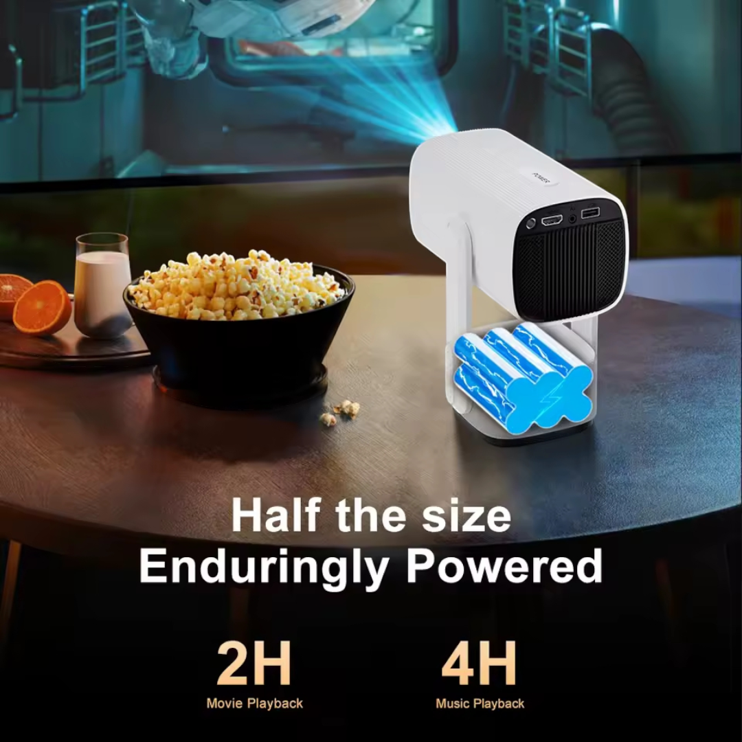 Portable Projector 4K 1080P Smart Video Home Theater