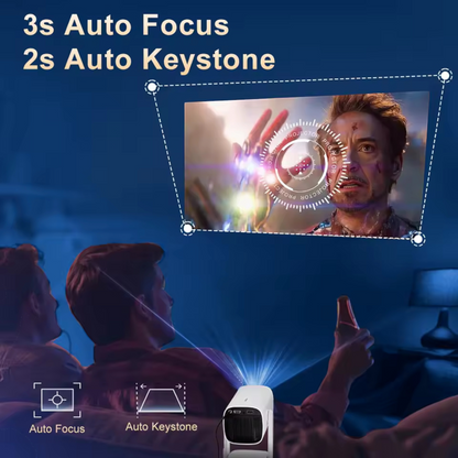 Portable Projector 4K 1080P Smart Video Home Theater