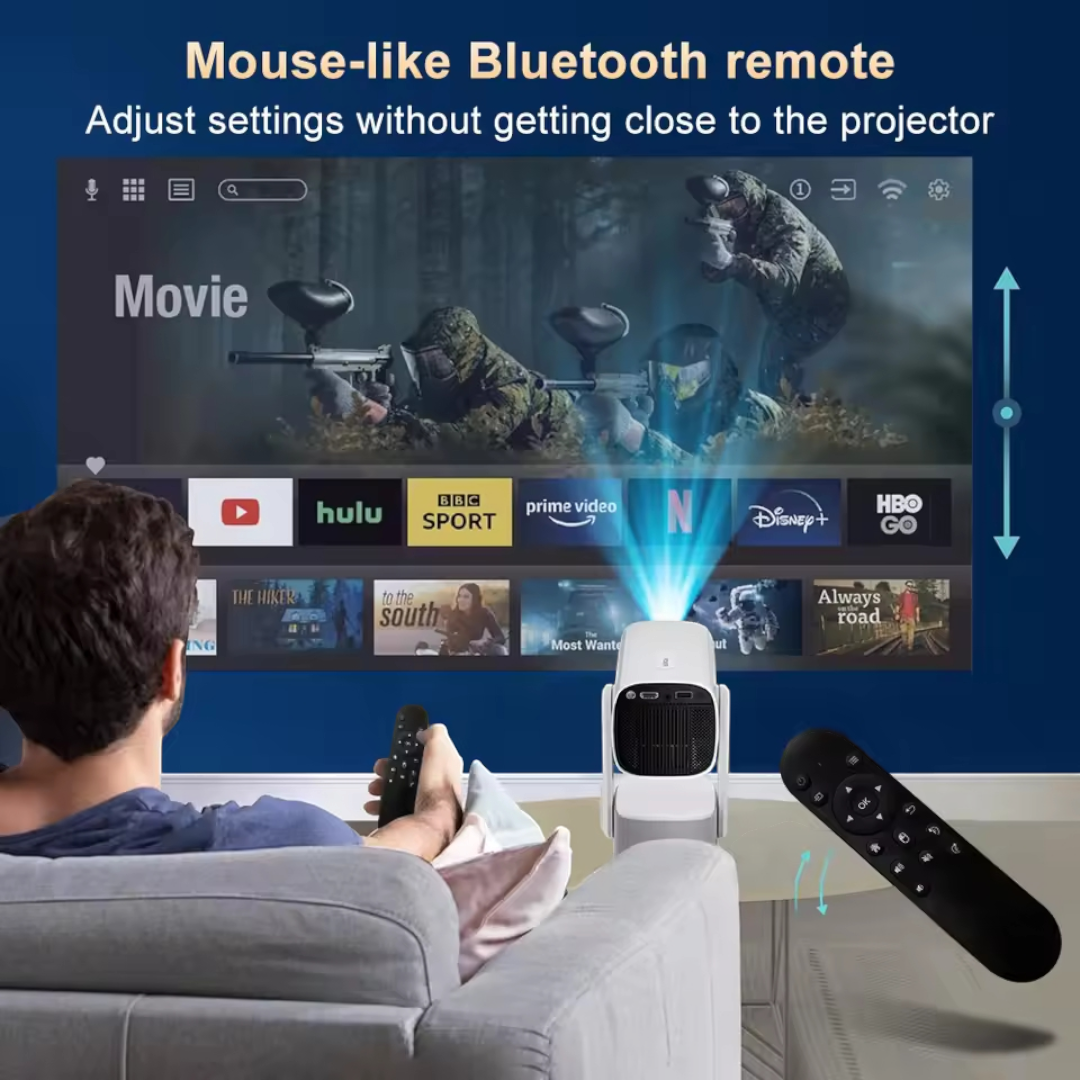 Portable Projector 4K 1080P Smart Video Home Theater
