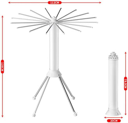 360° Rotating Retractable Octopus Clothes Rack – Extendable, Foldable, Movable with Rollers