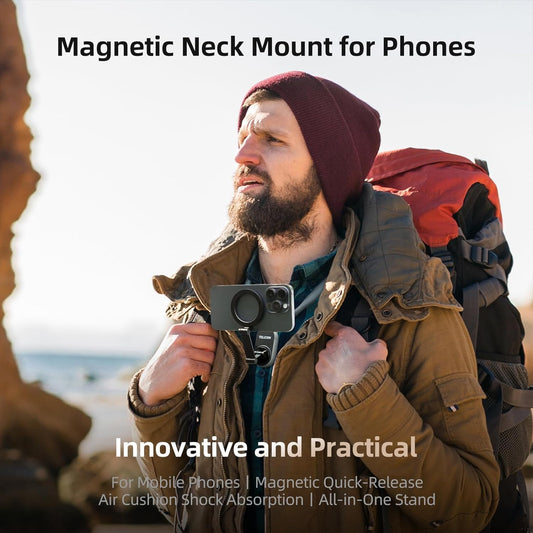 Magnetic Neck Mount for Phones – Hands-Free Vlog & Selfie Stand